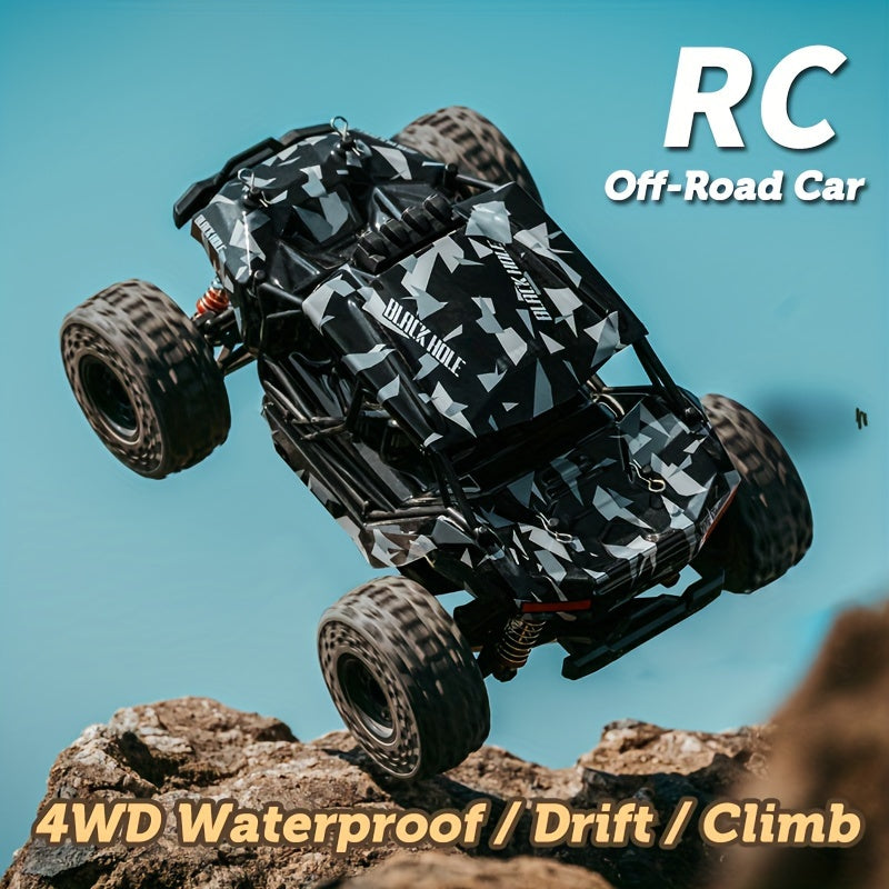 Carros RC todo-o-terreno off-road, 80 km \u002FH de alta velocidade, veículo à prova d&#39;água 4WD em escala real, carro de corrida \u002F de escalada, 30 minutos de tempo de jogo, design de confronto de camuflagem, melhores presentes de Halloween e Nata