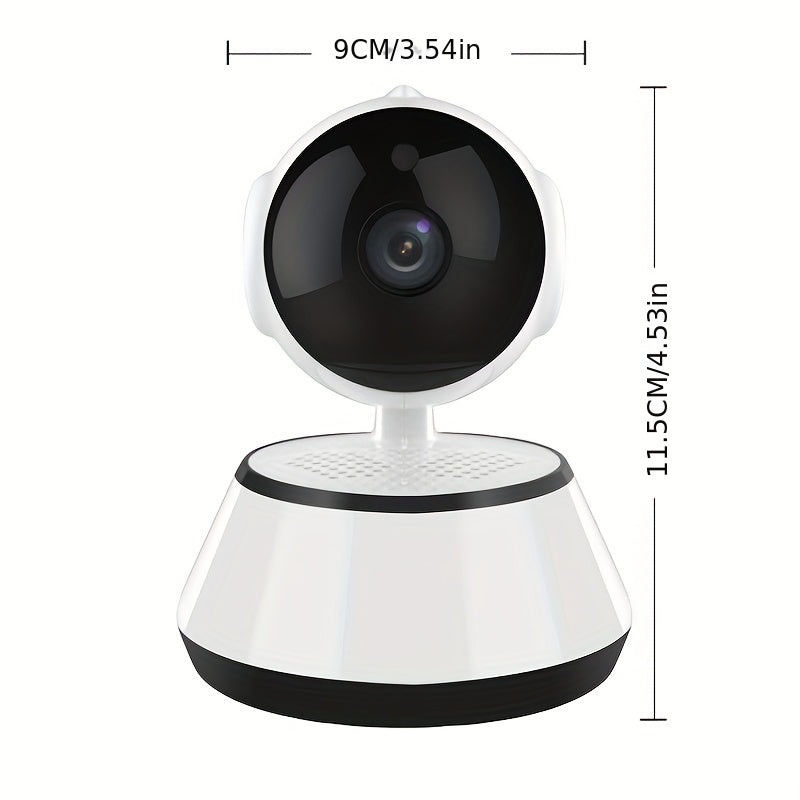 Câmera WiFi inteligente com gravação de áudio, câmera com monitor para animais de estimação, áudio bidirecional, câmera inteligente com sensor de movimento e visualização de telefone inteligente para segurança doméstica de animais de estimação