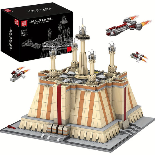 Kit de construção, coleção de construção de nave espacial de brinquedos, conjunto de construção de república de ataque de força para adultos (3745 peças)