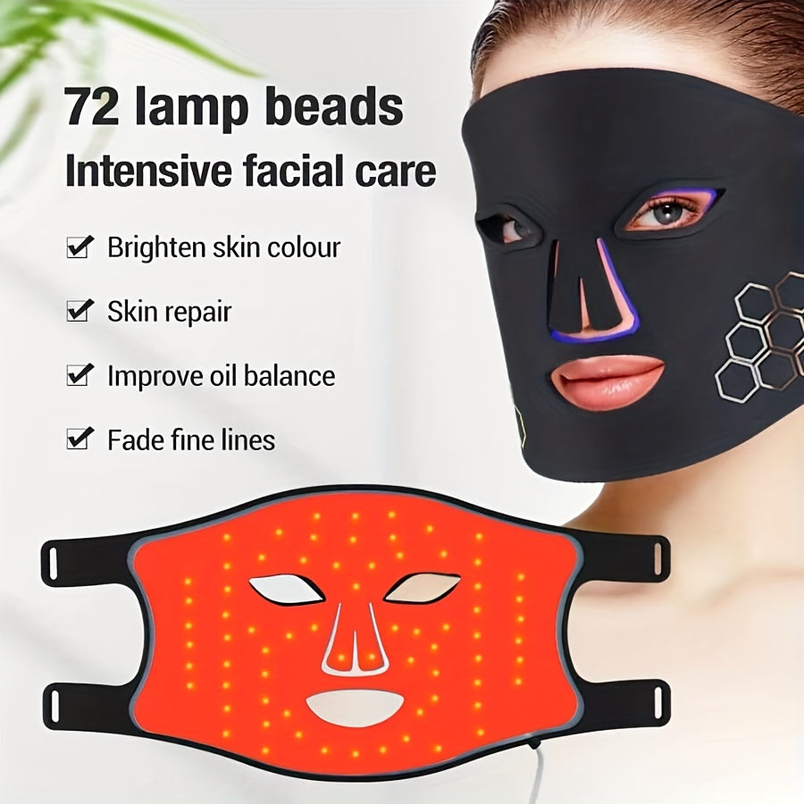 Terapia de fotones recargable, 4 colores, rejuvenecimiento de la piel, belleza Facial, máscaras Led de fotones para el cuidado de la piel Facial