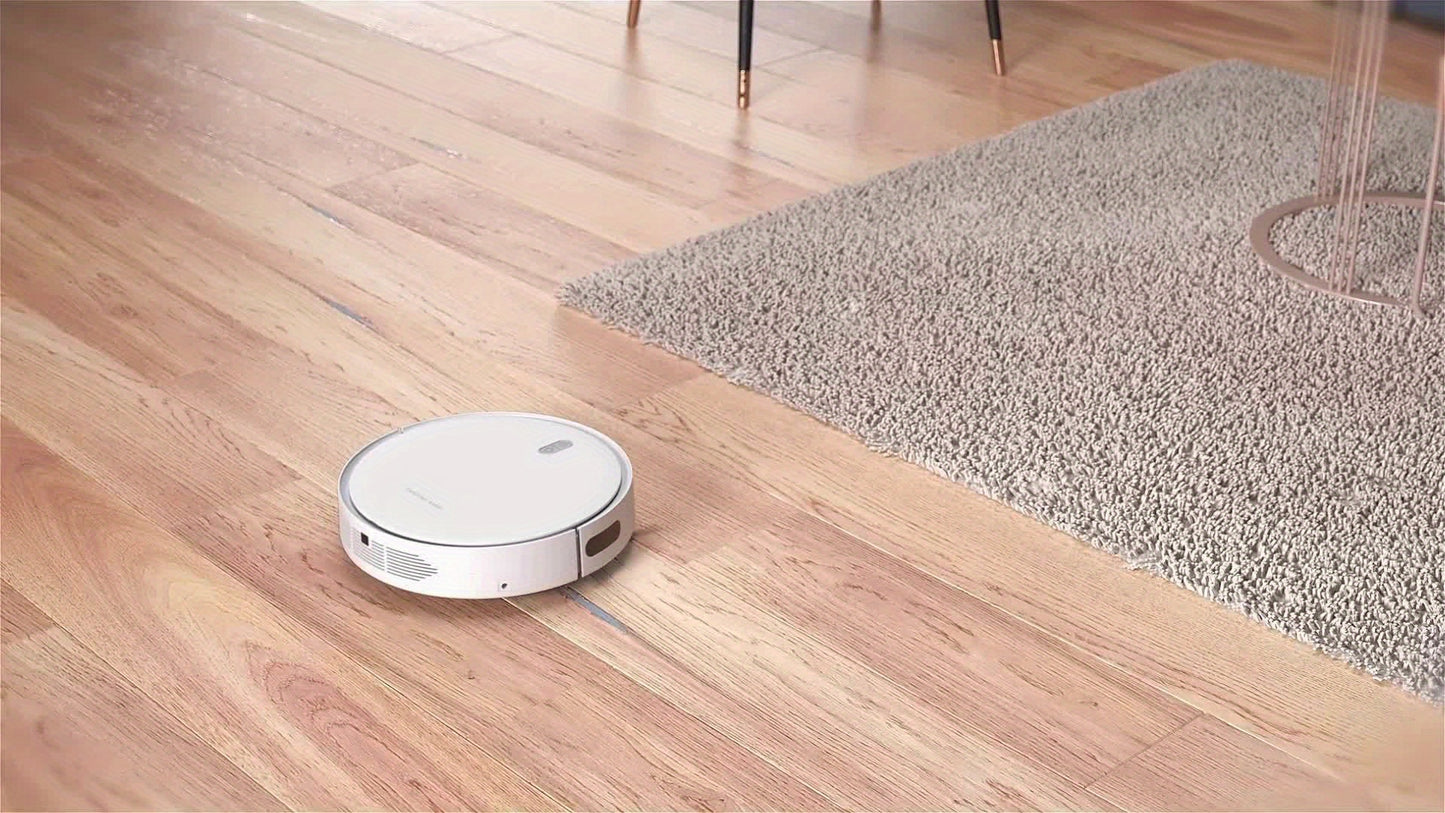 1 unidade, aspirador de pó robô inteligente, aspirador de pó robô automático, máquina de esfregar com carregamento automático Varredura em grande escala 3 em 1 para pêlos de animais de estimação Esfregar seco e úmido e desinfetar pisos Aspirador de pó com