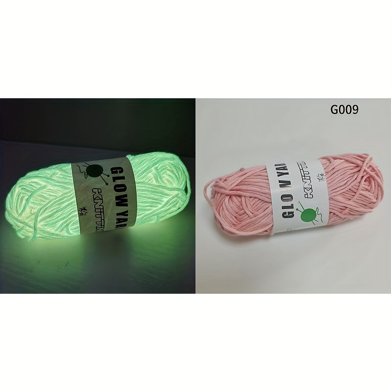 4pcs Glow In The Dark Yarn, 50m\u002Froll DIY Arts Crafts Sewing Supplies For Crocheting