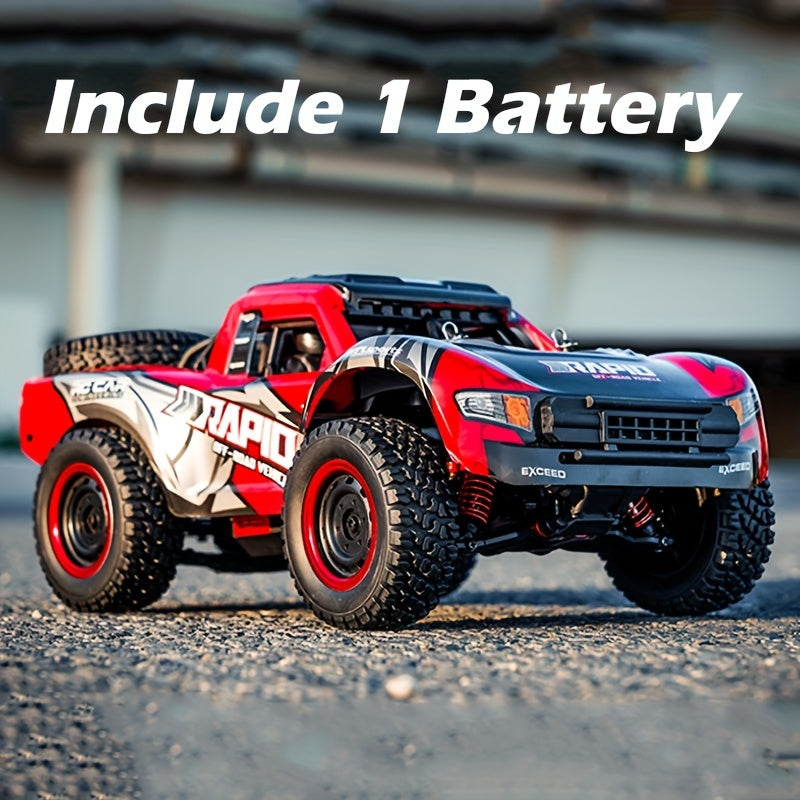 Carbon Brush Motor RC Car With High Speed Off-road Racing, All Terrains Available, Good Gripping, Full Proportional Throttle, Independent Suspension System, Birthday Christmas Gift