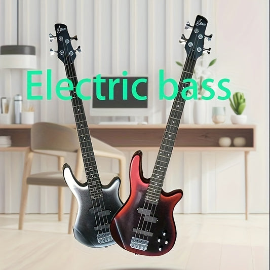 DLASO Electric Bass I  Electric Bass Four String Bass Instrument Adult Beginner Electric Bass Playing Bass Package DEASO DILASUO Electric Bass DKIB-11 Electric Bass