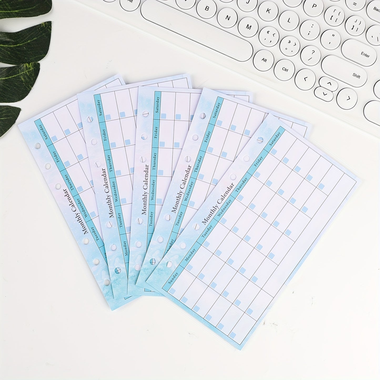 Organize sua vida: 82 folhas de recarga de papel de folhas soltas com 6 furos para recargas de orçamento, planejador semanal e mensal com réguas adesivas de bolso para fichário