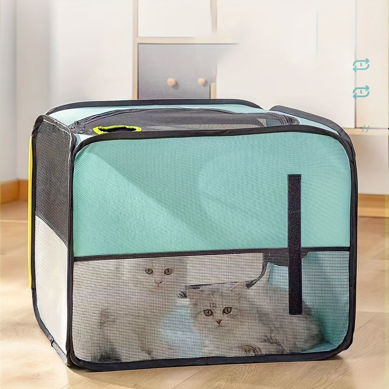 Caja portátil de secado de pelo para mascotas, Pet Dry Room Hands-Free Dryer Cage, Habitación seca plegable para mascotas, Secador de pelo para mascotas,