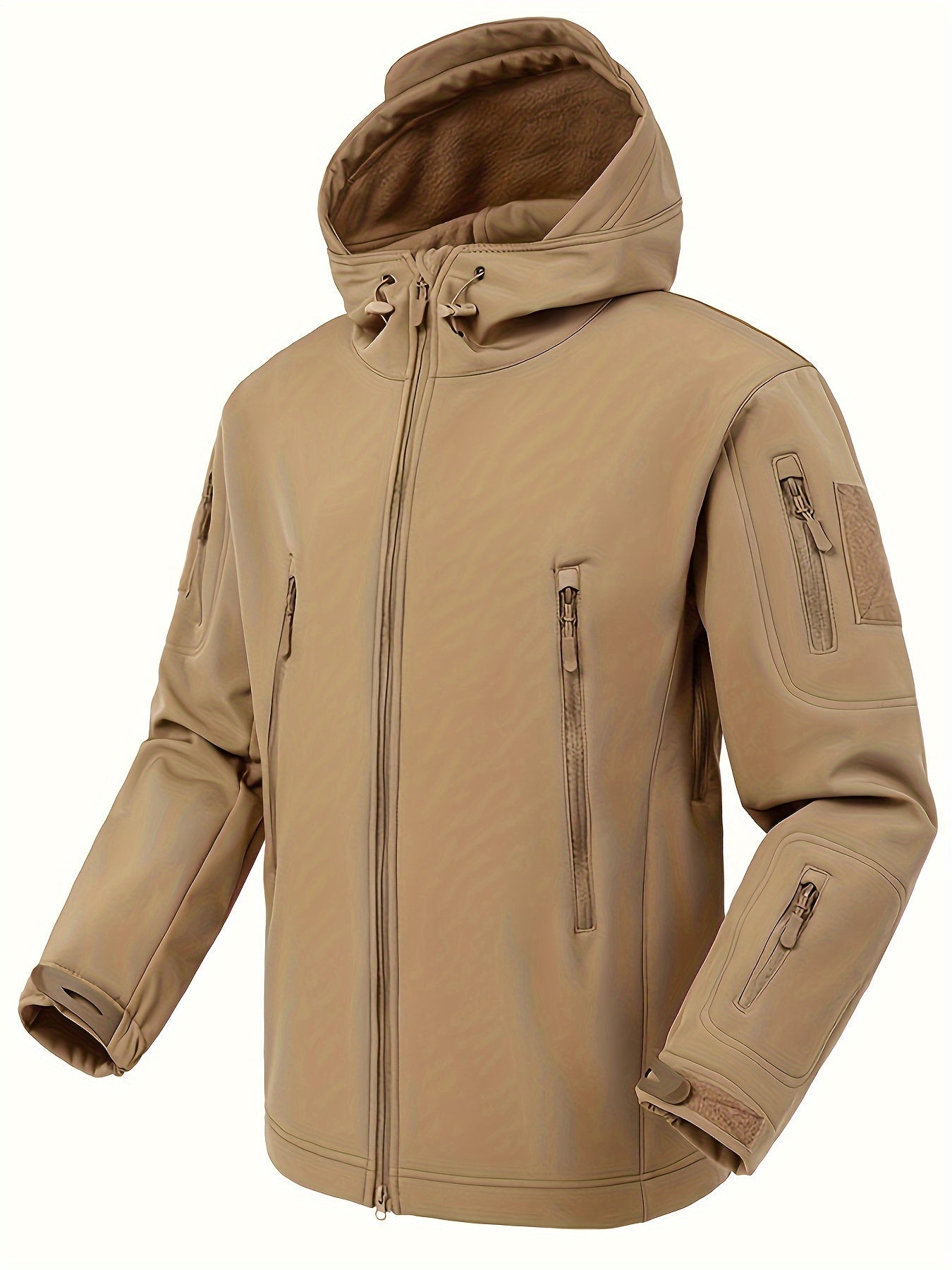 Plus Size Herrenmode Reversible Puffer Kapuzenjacke Für Herbst, Winter, Outdoor Sport Herrenbekleidung