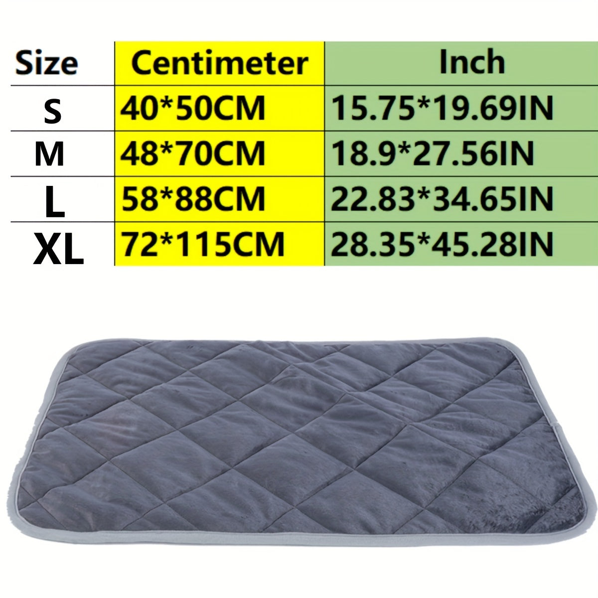 Self Heating Mat, Self Warming Dog Cat Bed, Self Heating Cat Dog Mat, Extra Warm Thermal Pet Pad For Indoor Outdoor Pets With Non-Slip Bottom Washable Grey\u002Fbrown\u002Fblue