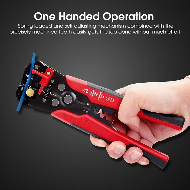 1pc, 5 In 1 Multifunctional Wire Stripper, Automatic Wire Stripper, Cutting Crimping Pliers, Crimping Pliers Disassembly Tool, Home Improvement Tool
