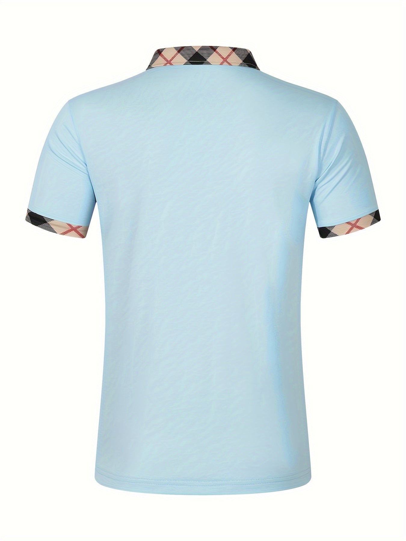 Breathable Regular Fit Golf Shirt, Men's Casual V-Neck T-Shirt Short Sleeve For Summer, Men's Clothing