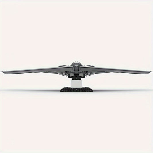 B-2 bomber, 1847 pc, combat stealth combat building block set, 1:72 scale, super cool building block decoration, perfect Christmas and Valentine's Day gift