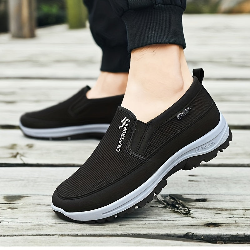 Klassische Solid Loafer-Schuhe für Herren: Leichte, atmungsaktive, rutsch feste Slip-On-Schuhe für Outdoor-Aktivitäten!