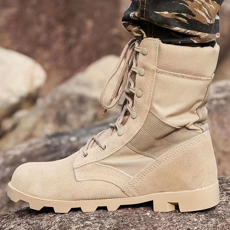 Botas de trabajo tácticas militares del patrón del camuflaje de los hombres, botas durables cómodas antideslizantes impermeables para las actividades al aire libre