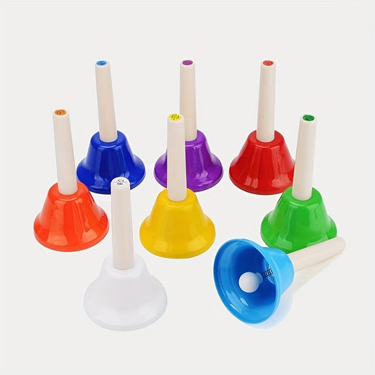 Campana de mano de ocho tonos, instrumento Musical, campana de tono, campana de melodía, accesorios de instrumentos de percusión