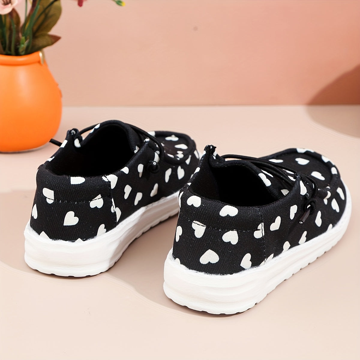 Girl's Trendy Retro Polka Dot Pattern Loafer Shoes, Comfy Non Slip Casual Sneakers For Kids Outdoor Activities