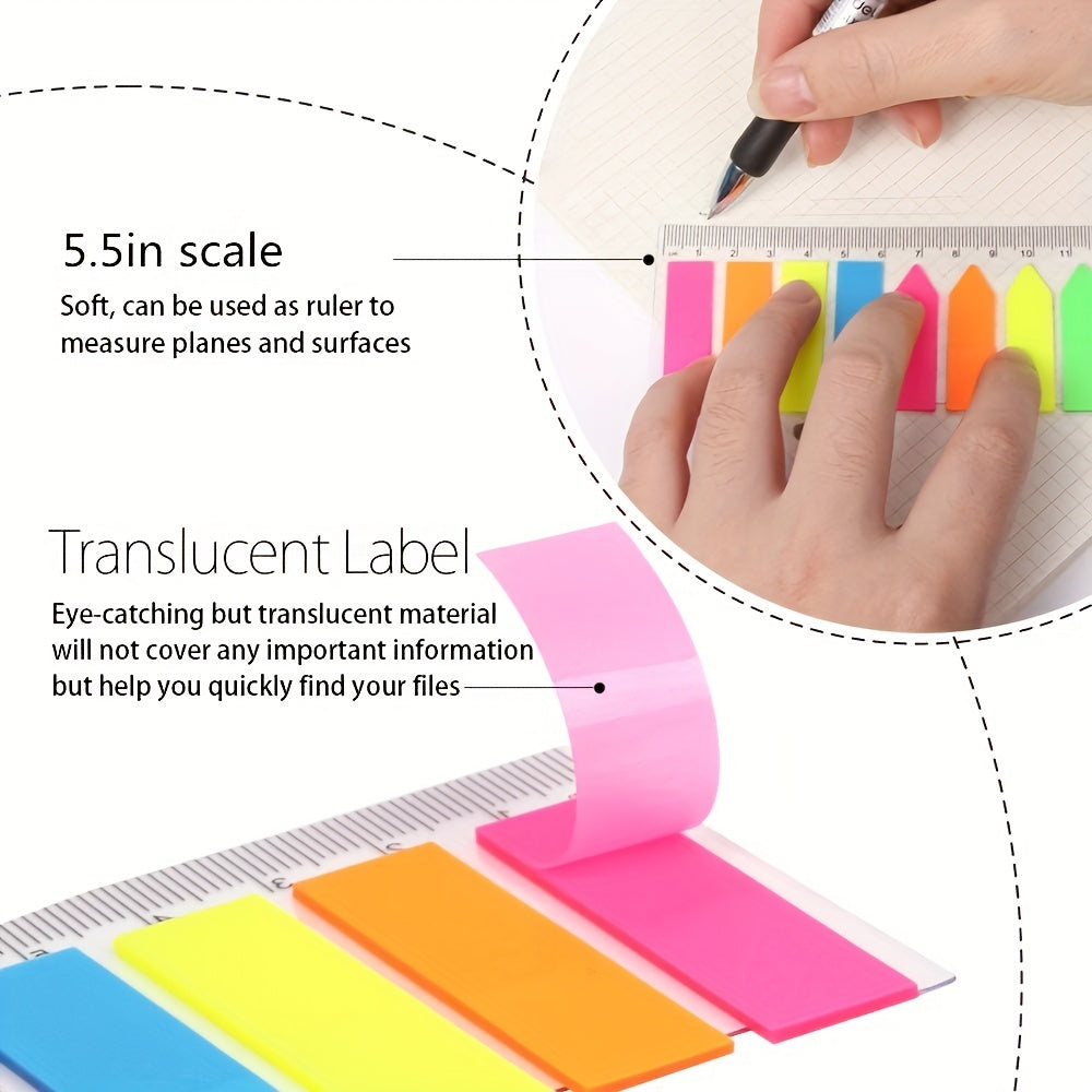 200 Pages Sticky Notes Small Adhesive Notes Film Text Strips Paste Marker Text Strips Sticky Notes Writable Flag Index Labels Embroidered Labels Bookmarks