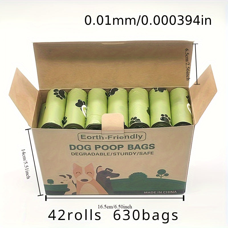 42rolls Portable Dog Poop Bags, Leak Proof Pet Waste Bags, Pet Cleaning Supplies