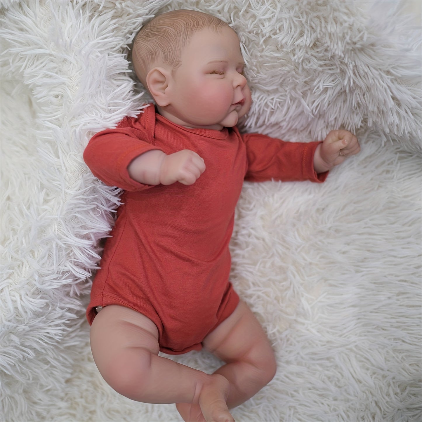 Adorable 19 Reborn Doll With Realistic Vinyl Simulation And Exquisite Hand Painted Skin Texture