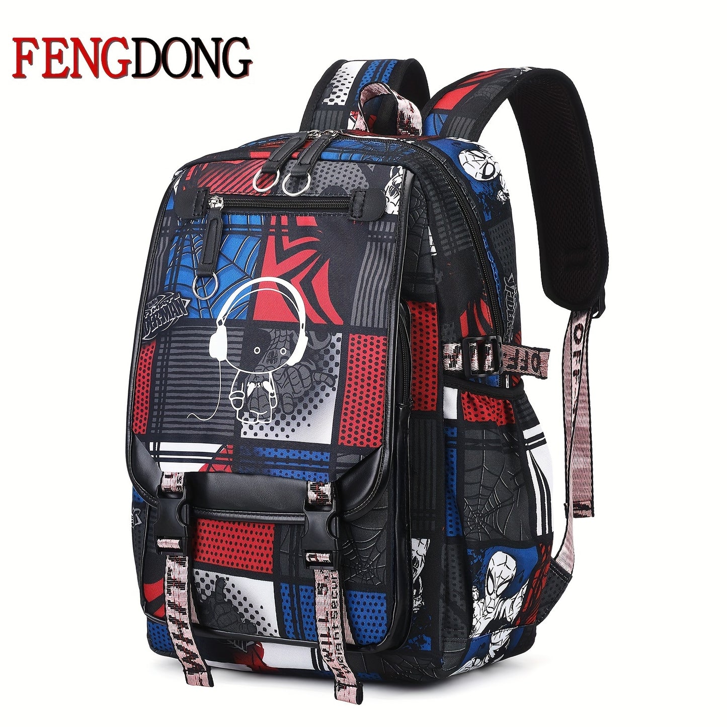 1pc Fashion Casual School Bag, Trendy Travel Backpack