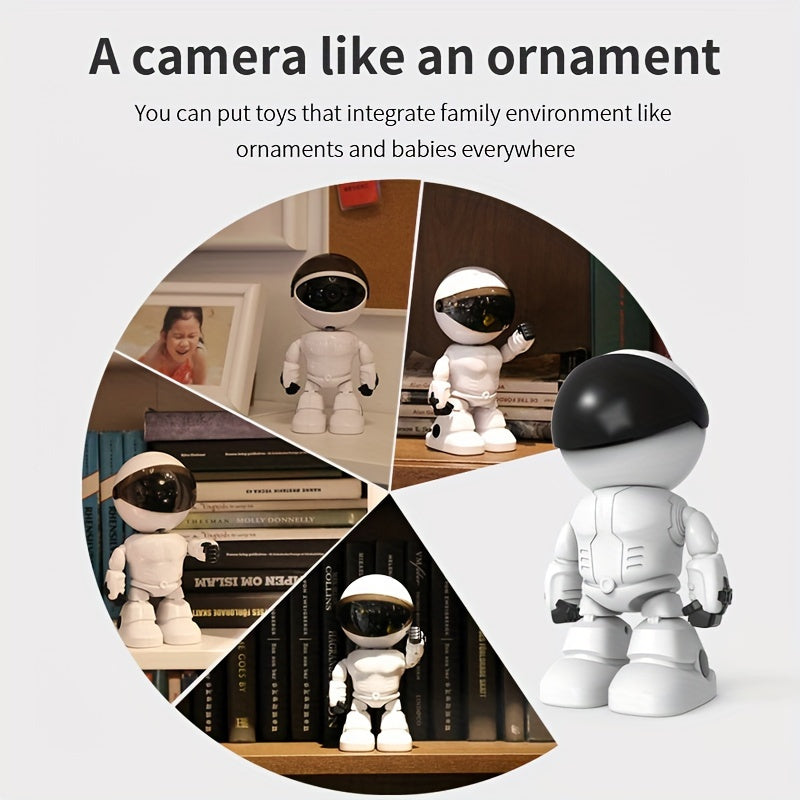 Robot Camera WIFI Mini Camera IP Indoor PTZ Wireless Camera Pet Monitor 2MP Audio And Video Security Monitoring, High-definition Night Vision Two-way Call Camera