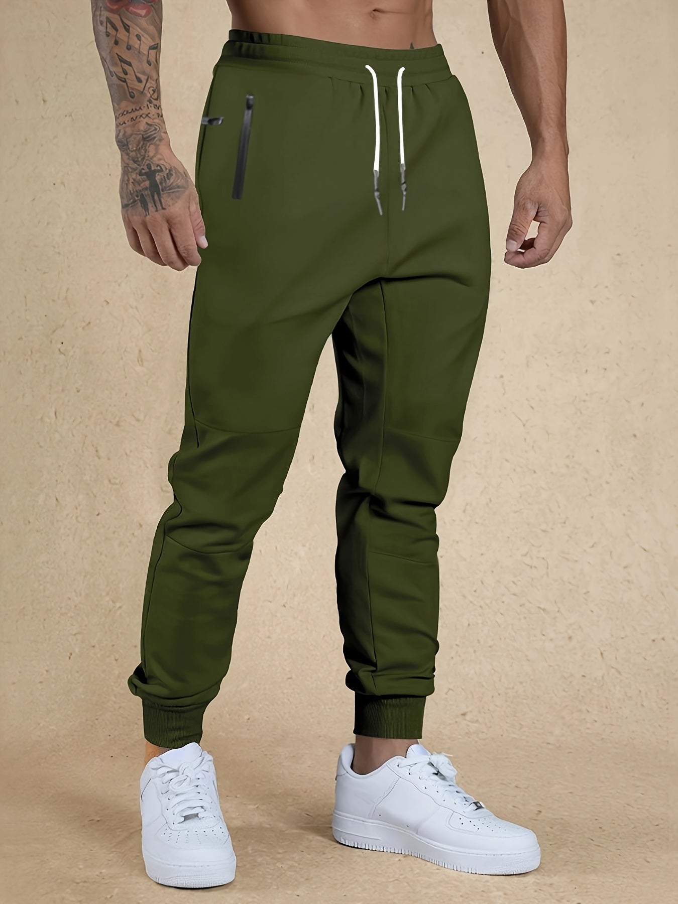 Drawstring Sweatpants Loose Fit Pants Men's Casual Joggers For Men Winter Fall Running Jogging