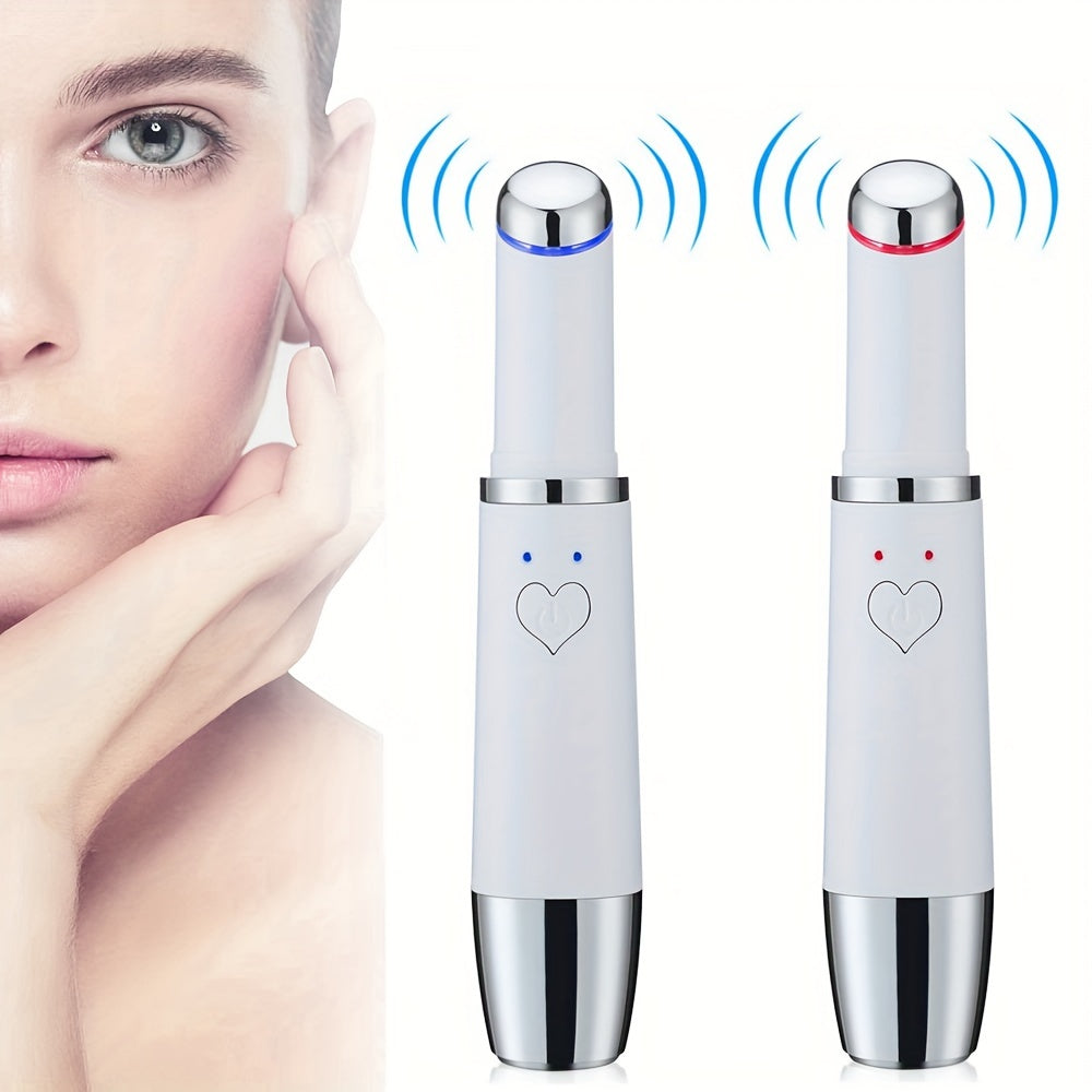 Eye Massager Wand, Eye Cream Booster With Heat\u002FVibration\u002FRed Blue Light Mode,USB Rechargeable Eye Massager For Dark Circles, Eye Bags, Puffiness Under Eyes, Professional  Skin Care Tool For Eyes