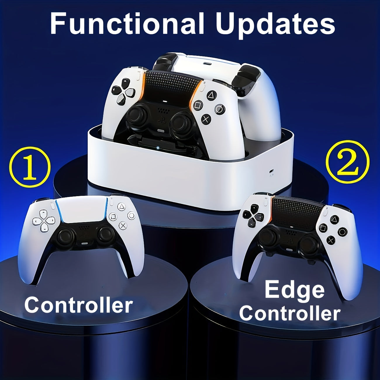 Fast Charging Dock Charger Station With Safety Chip Protection &amp; LED Indicator For Playstation PS5 Controller