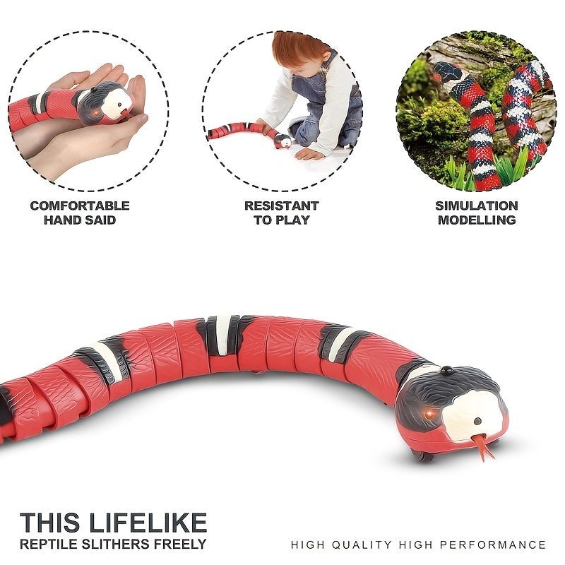 USB Charging Interactive Snake Toy For Cats - Provides Endless Fun And Exercise For Your Feline Friend