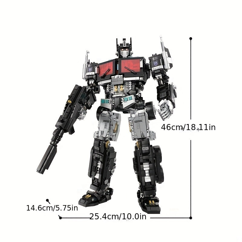 Blocos de construção de montagem de robô de série criativa, modelo de montagem de quebra-cabeça, decoração de alta dificuldade