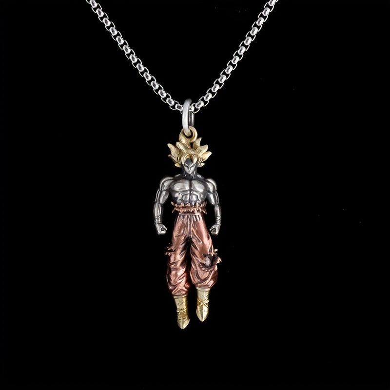 1pc rétro Pop mode Anime personnage collier hommes femmes Hip Hop fête