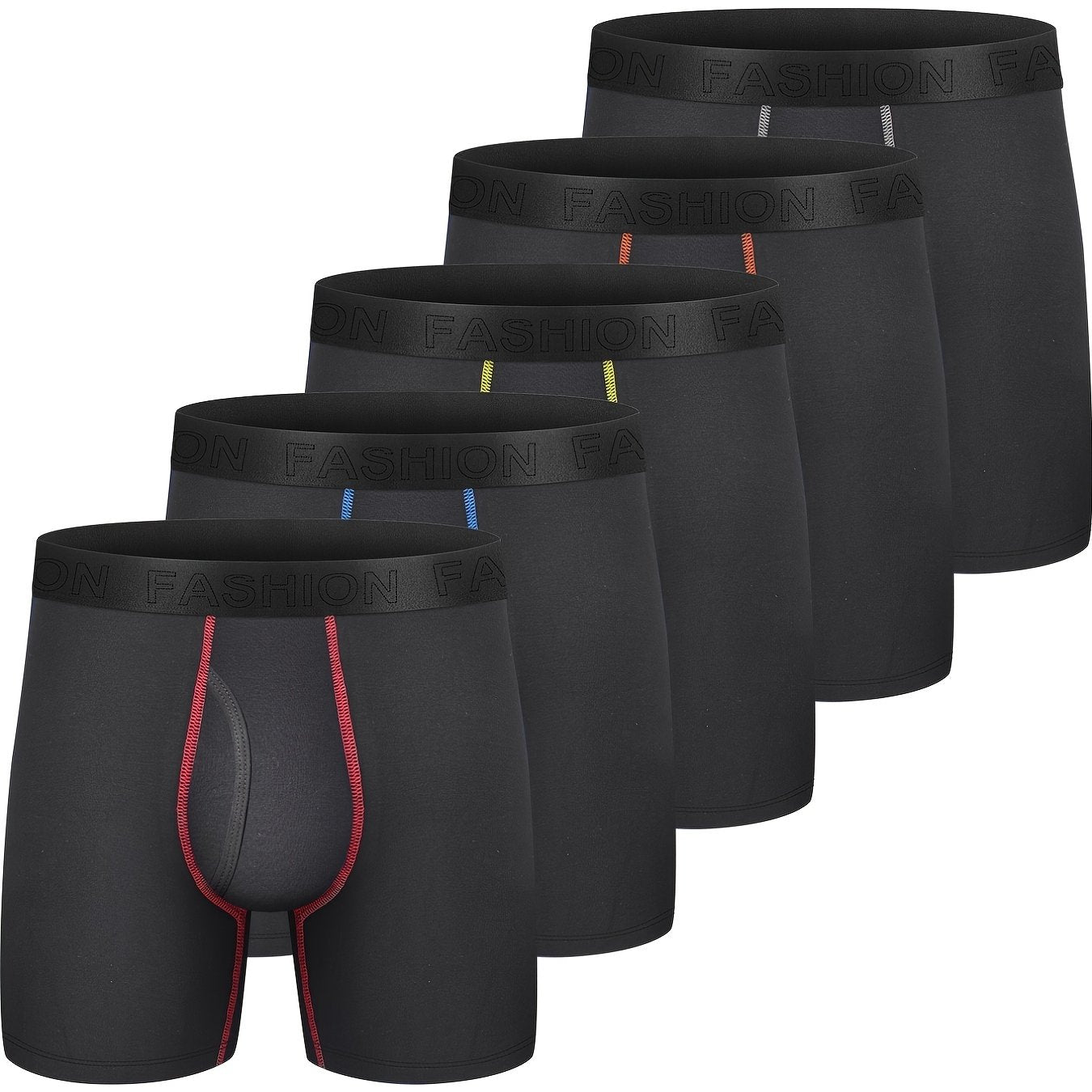 5 Stück Herren Boxershorts Stretch Baumwolle Atmungsaktive bequeme Unterwäsche