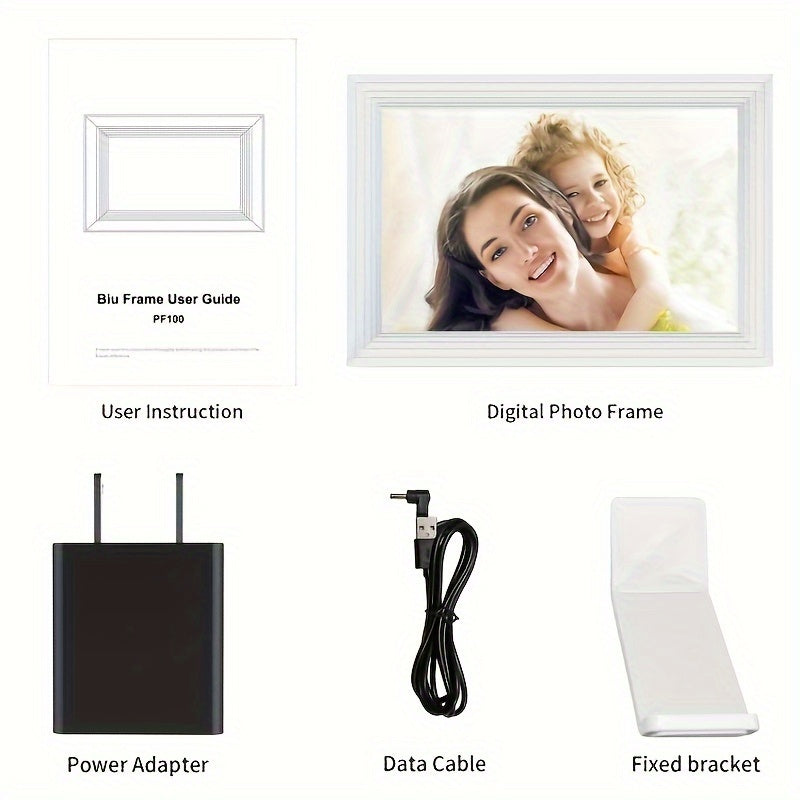 10.1 Inch Smart Wi-Fi Digital Photo Frame, 1280x800 IPS LCD Touch Screen, Auto-Rotate Portrait And Landscape, Built In 32GB Memory, Share Moments Instantly Via Frame App From Anywhere, Support For Photo\u002Fvideo Playback, Cloud Album