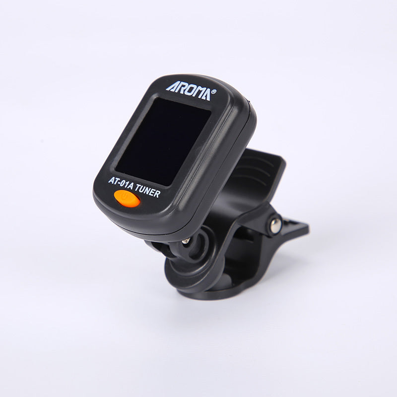 Tune Your Guitar, Bass, Violin, Or Ukulele Instantly With The AROMA AT-01A Portable Clip-on Tuner!