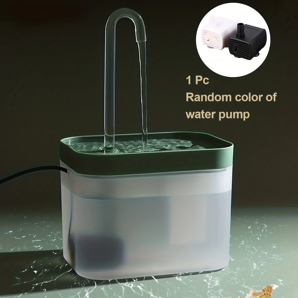 50.72oz Automatic Pet Water Fountain - Provides Fresh, Filtered Water For Cats And Dogs, Water Pump Color Random