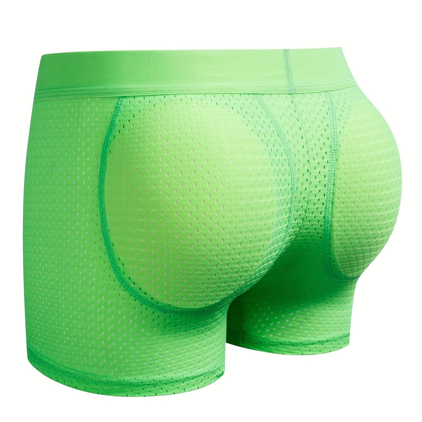 1 peça cueca boxer masculina sexy fashion respirável macia e confortável com elevação do bumbum