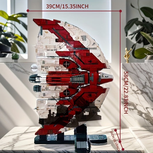 5749pcs Large Interstellar Series, T6 Spaceship Puzzle Model Building Block Set, Difficult Assemble Toy, Pattern Decoration, Thanksgiving Day\u002FChristmas\u002FBirthday Gifts