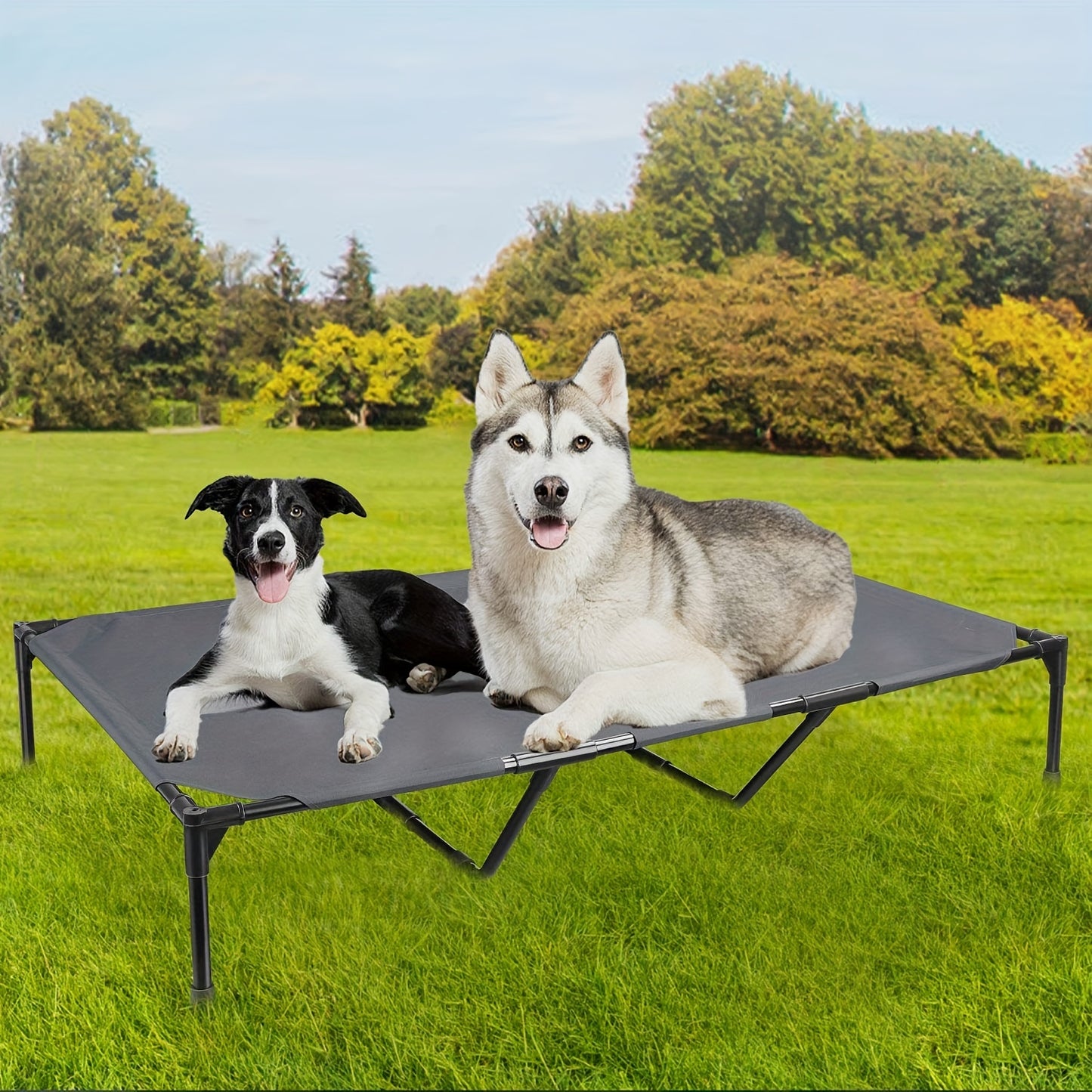 Elevated Outdoor Dog Bed Small Dog Cat Bed Easy Cleaning Oxford Durable Elevated Dog Bed