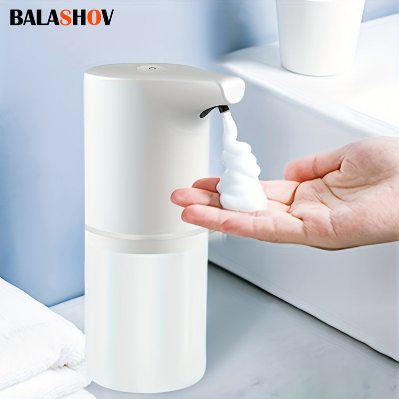 1pc USB Rechargeable Automatique Distributeur De Mousse De Savon-0.25s Capteur Infrarouge Pour Sans Effort Lavage À La Main Dans La Maison Salle De Bains, Décor À La Maison, Meubles Pour La Maison