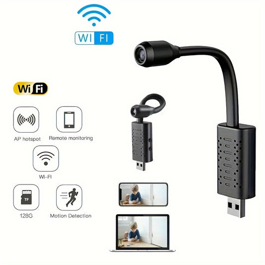 Câmera USB, câmera WiFi, aplicativo remoto móvel, visualização a qualquer hora e em qualquer lugar, bom assistente de limpeza, câmera remota móvel para monitor de bebê - protegendo verdadeiramente a segurança de sua casa