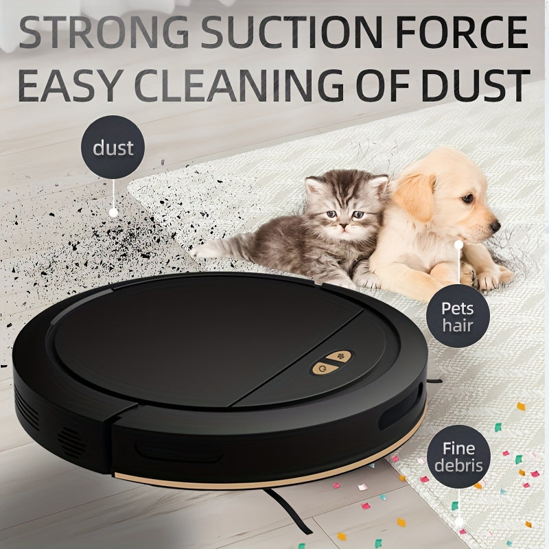 1pc Smart APP Control Sweeping Robot, High Power Vacuum, Enhanced Working Mode, Mobile Phone Control, Automatic And Efficient Room Cleaning Assistant