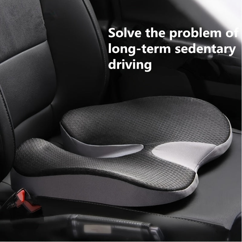 Premium Memory Foam Car Seat Cushion - Perfect For Sciatica & Lower Back Pain Relief!