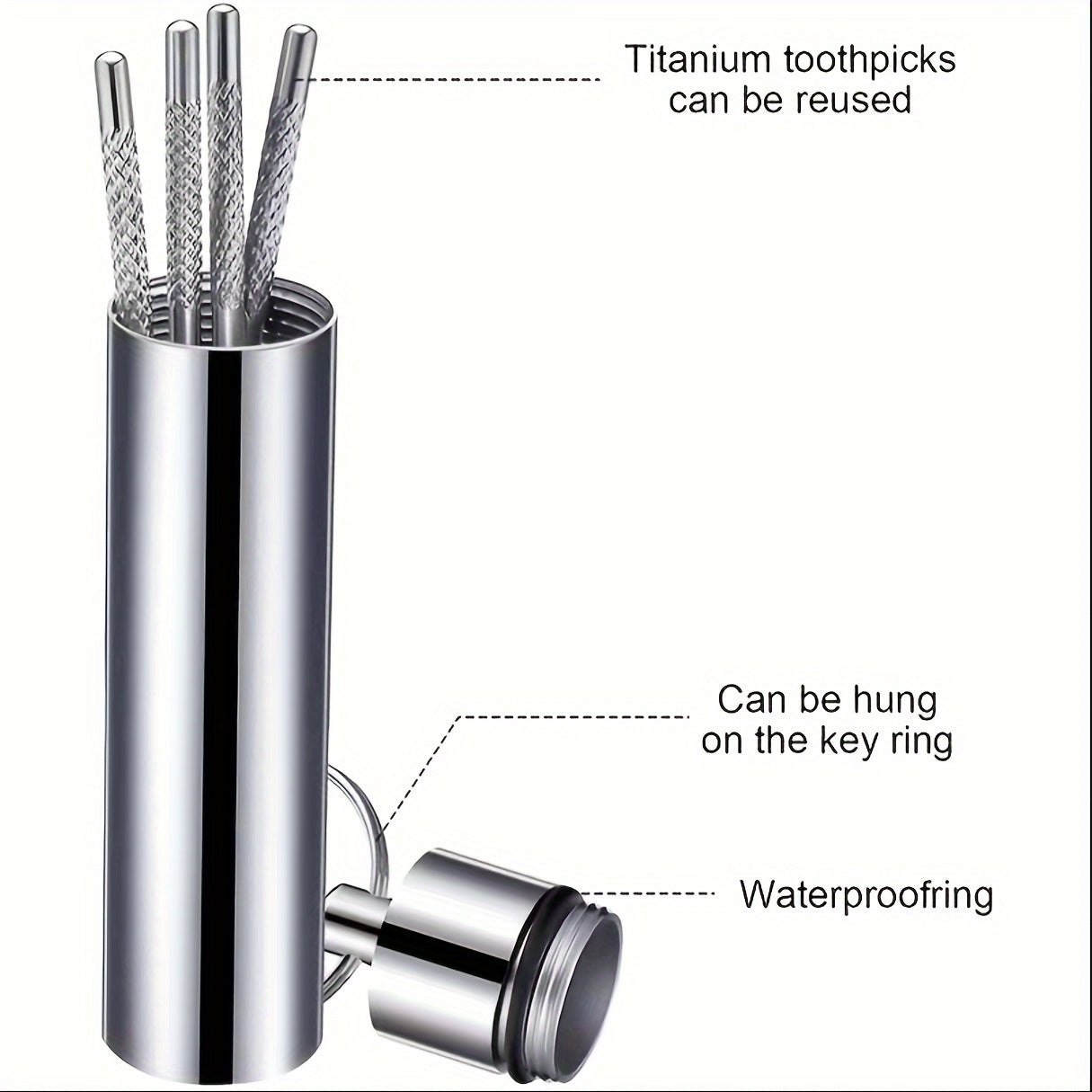 3 \ u002F4 \ u002F7pcs \ u002Fset, Ensemble de cure-dents en acier inoxydable, Cure-dents réutilisables, Fil métallique portable, Outils de nettoyage dentaire, Dent Détaquant, Équipement de nettoyage interdentaire domestique, Pour la maison, Extérieur, Vo