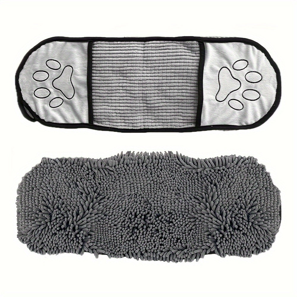 1pc Ultra-fine Fiber Pet Absorbant Serviette Pour Séchage Eau Et Nettoyage Cheveux Après Le Bain Pour Chiens Et Chats