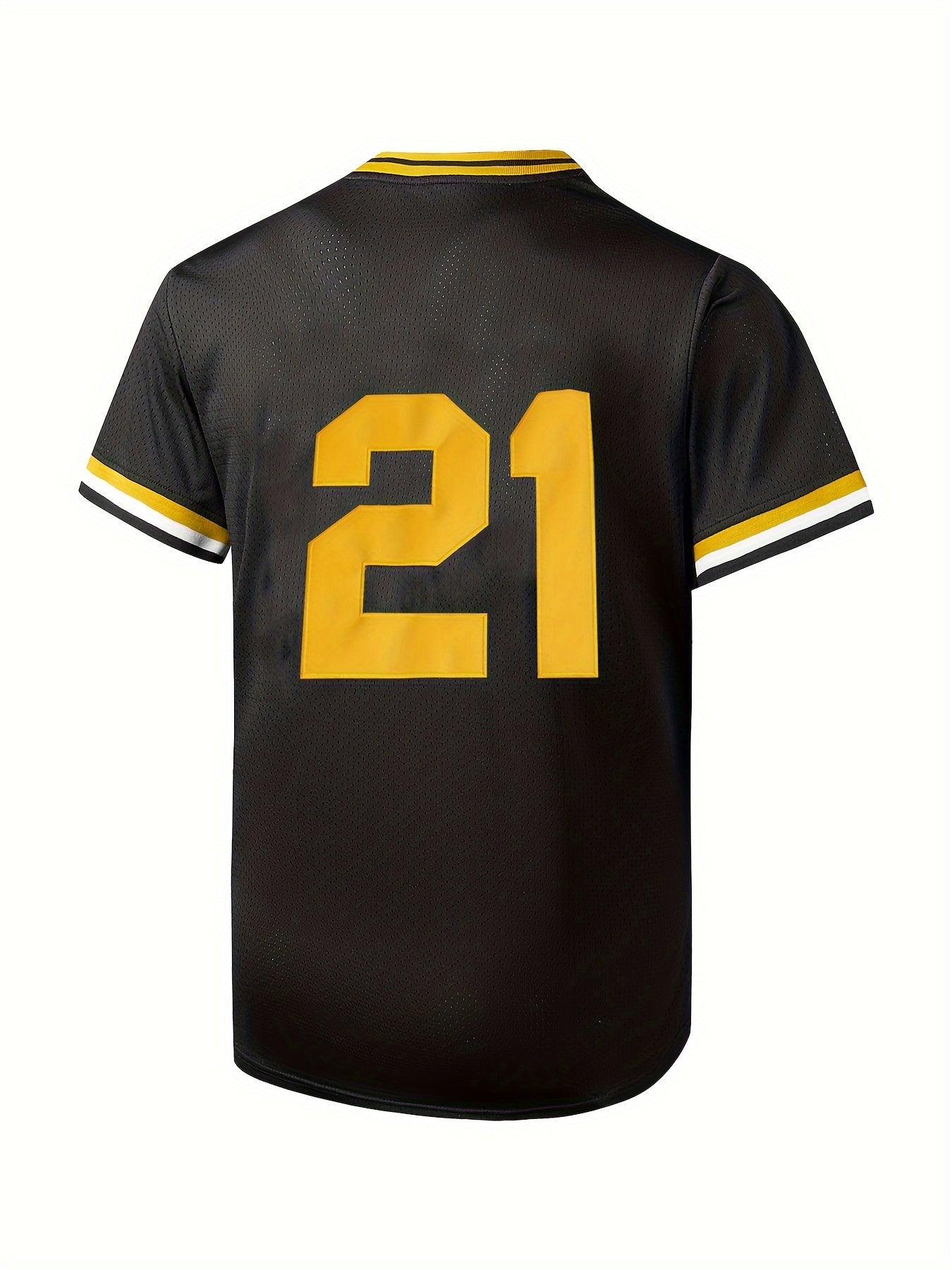 Más tamaño de los hombres #21 impresión gráfica Jersey Camisetas Tees para deportes al aire libre