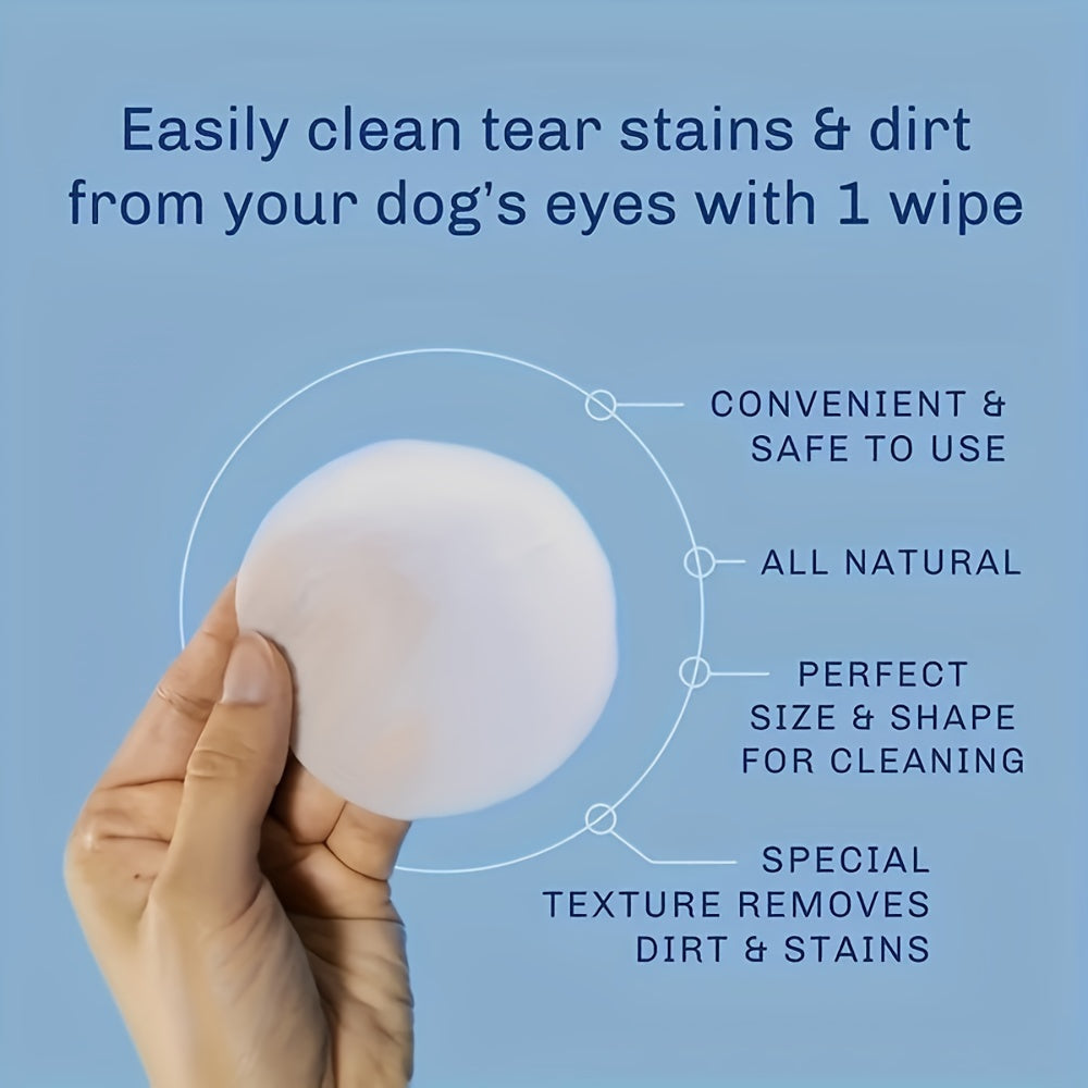 Toalhetes de limpeza para olhos de animais de estimação, toalhetes suaves para remover manchas de rasgo para cães e gatos, almofadas para lavagem de olhos de animais de estimação, 200 peças