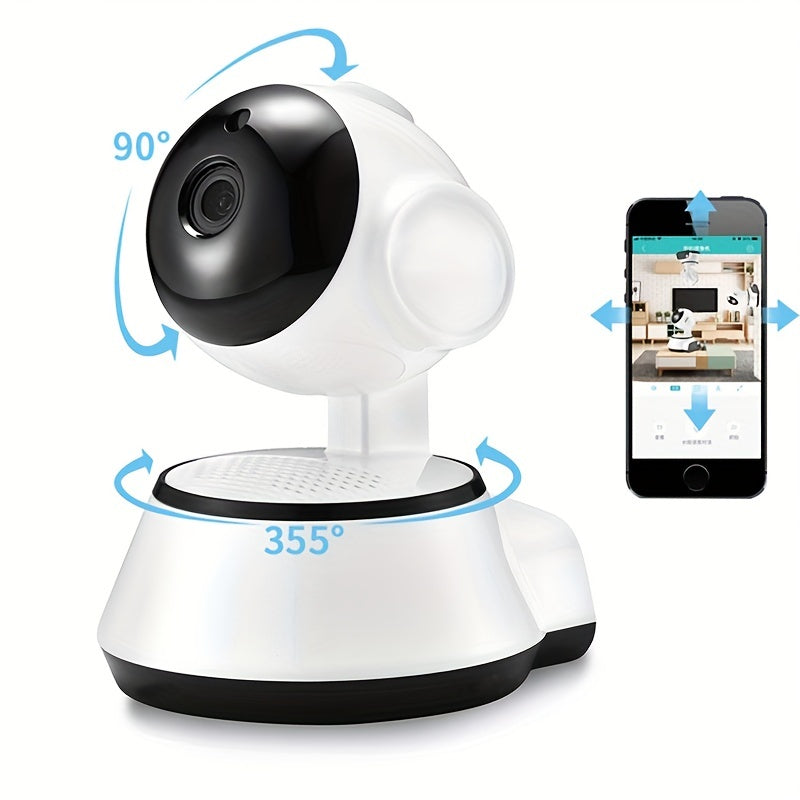 Smart WiFi Camera With Audio Recording, Pet Monitor Camera Video Two Way Audio, Smart Camera With Motion Sensor And Smart Phone Viewing For Home Pet Security