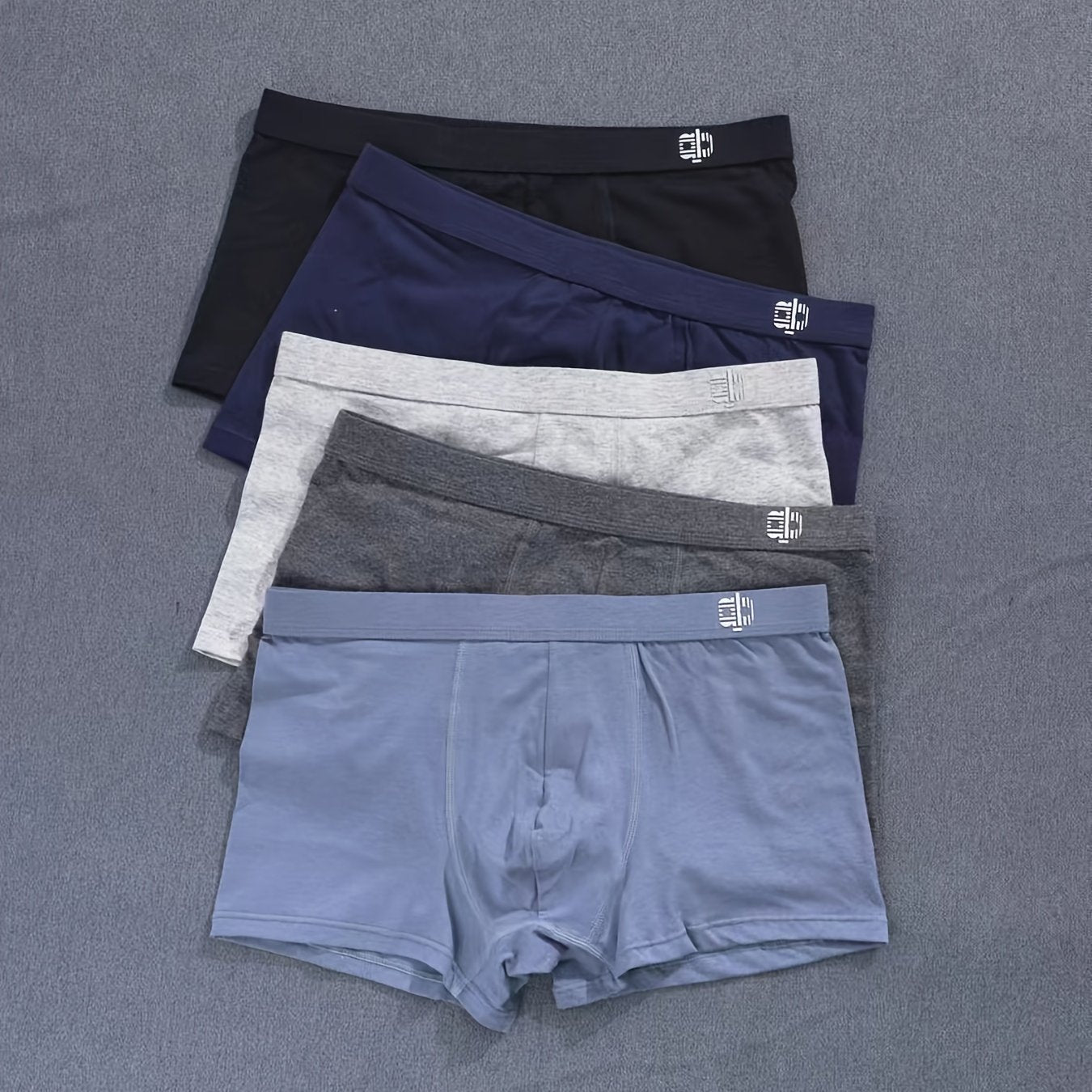 5 peças de cuecas boxer macias masculinas