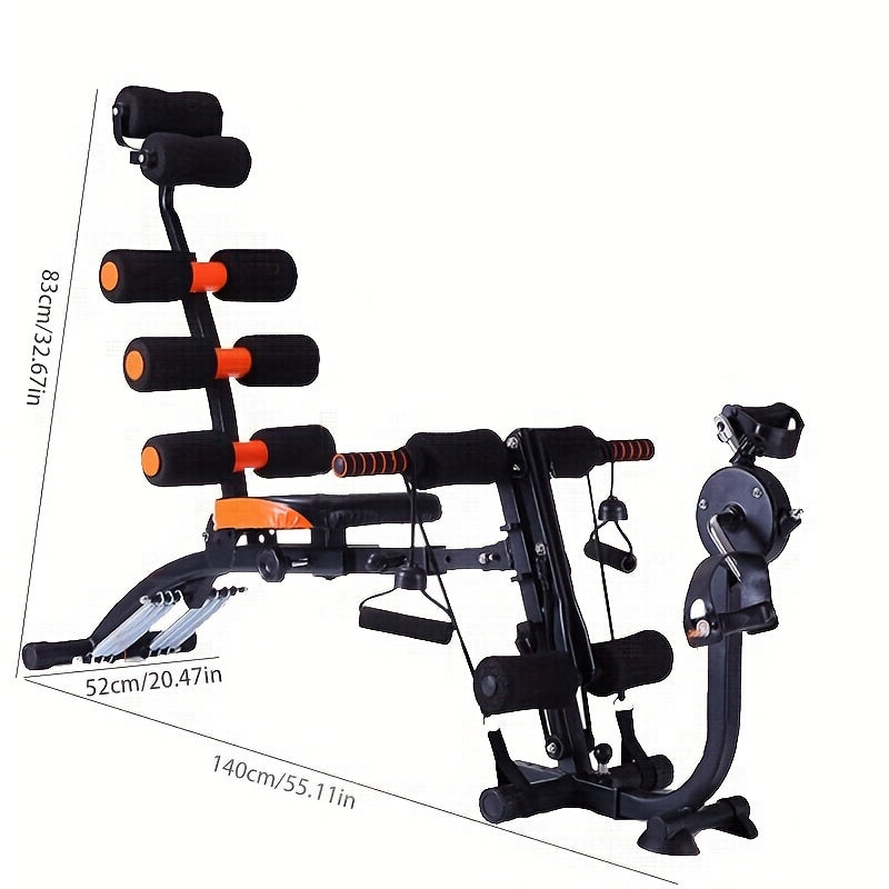 Máquina de exercícios abdominais ajustável multifuncional, sem pedal, equipamento de ginástica para auxiliar de abdominais, 1 unidade