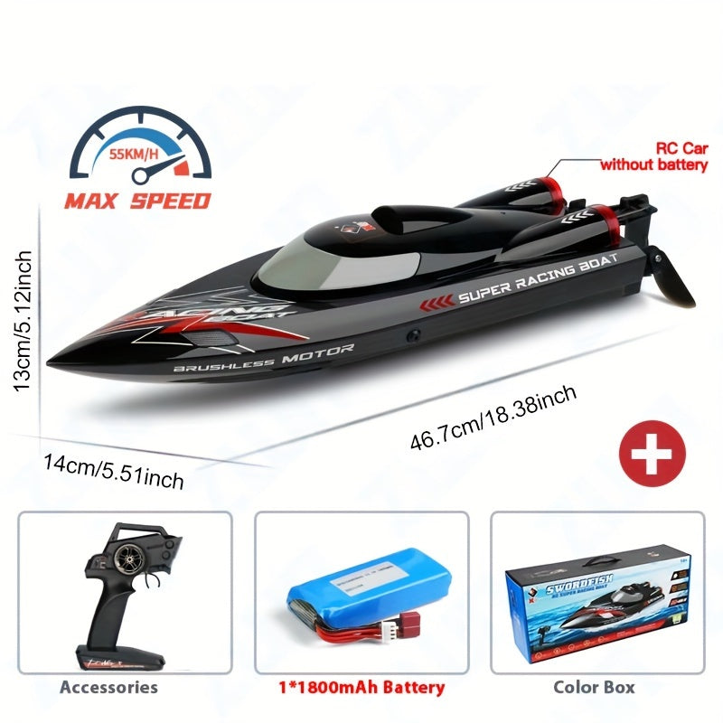 WLtoys WL916 RC Boat 2.4Ghz 55km\u002Fh Brushless Motor High Speed Racing Boat Model Speedboat RC Toys For Kids Gifts