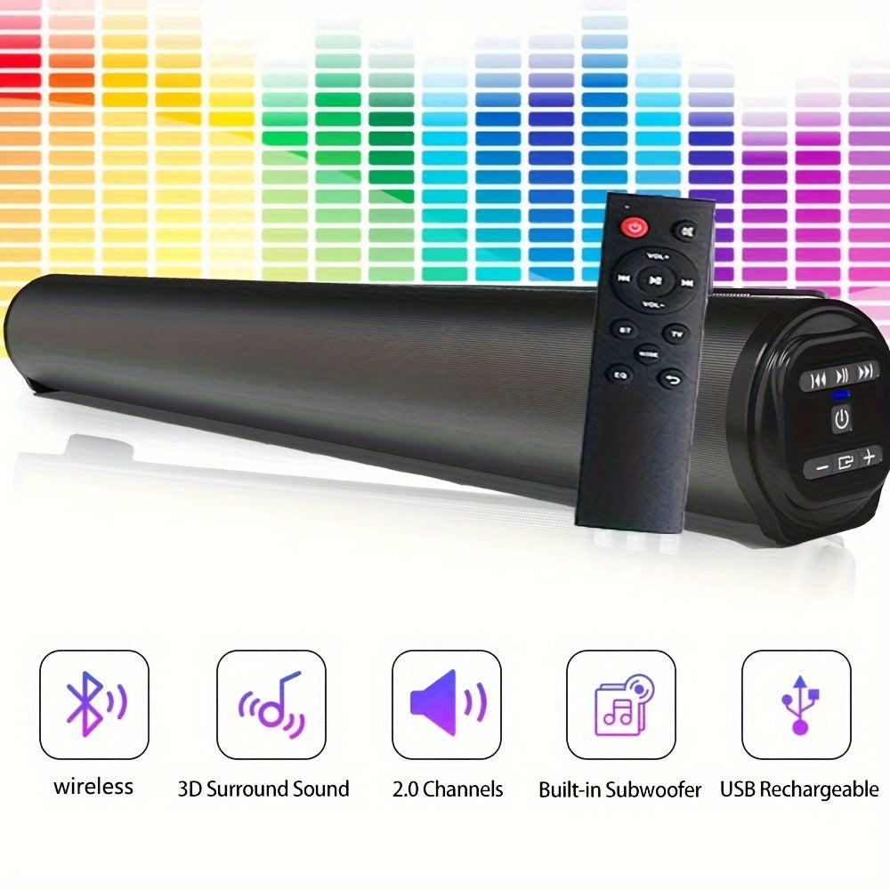 Wireless Speaker Sound Box Soundbar Speakers For PC TV Subwoofer Music Center Boombox With Fm TF USB AUX RCA Soundbar